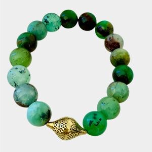 Ray Griffiths Chrysoprase Stretch Bracelet
